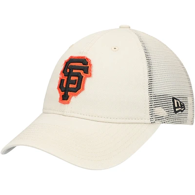 Casquette de camionneur réglable New Era Stone San Francisco Giants Game Day 9TWENTY pour hommes