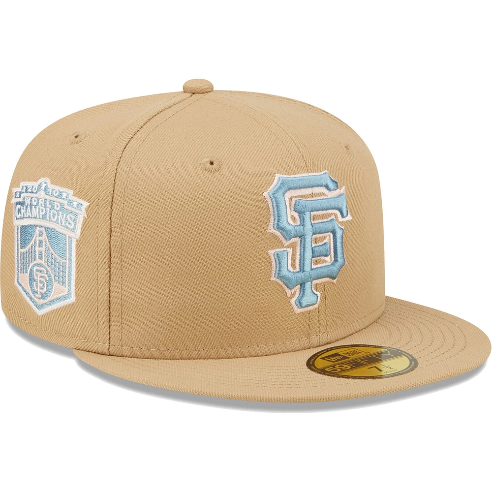 Casquette ajustée 59FIFTY pour homme avec sous-visière bleu ciel des Giants de San Francisco 2010 New Era