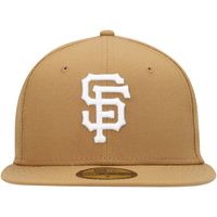 Men's New Era Tan San Francisco Giants Wheat 59FIFTY Fitted Hat