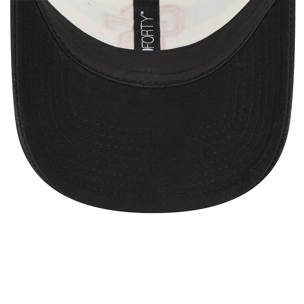 Casquette Snapback 9FORTY Team Stripe Trucker des San Francisco Giants New Era blanche/noire pour homme