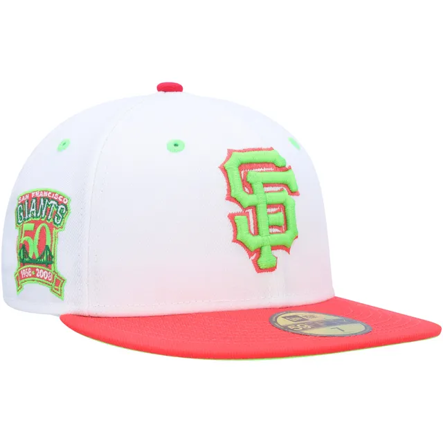 Lids San Francisco Giants New Era 2010 World Series Watermelon Lolli  59FIFTY Fitted Hat - White/Green