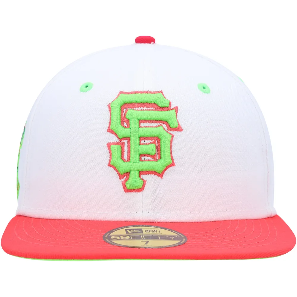 Casquette ajustée 59FIFTY Strawberry Lolli des Giants de San Francisco New Era, blanc/corail