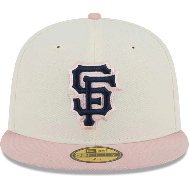 Men's New Era White/Pink York Yankees Chrome Rogue 59FIFTY Fitted Hat