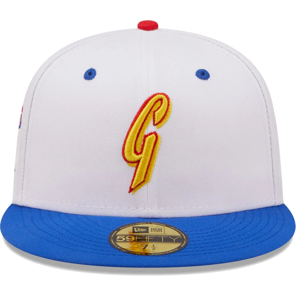 Men's New Era White/Royal San Francisco Giants 50th Anniversary Cherry Lolli 59FIFTY Fitted Hat