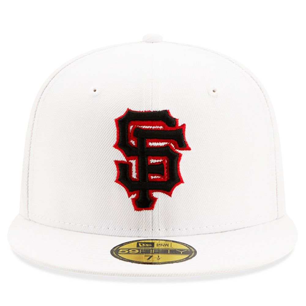 New Era Men's New Era White San Francisco Giants 2012 World Series Patch -  Red Undervisor 59FIFTY Fitted Hat
