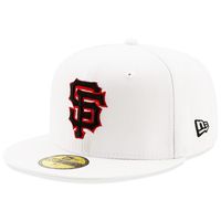 San Francisco Giants New Era Undervisor 59FIFTY Fitted Hat - White/Red