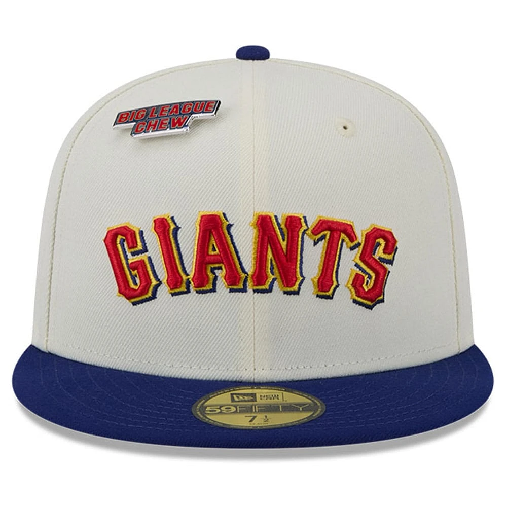 Men's New Era White San Francisco Giants Big League Chew Original 59FIFTY Fitted Hat