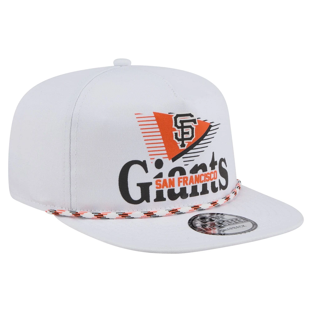 Men's New Era  White San Francisco Giants Collide Golfer Snapback Hat
