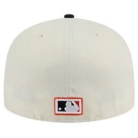 Men's New Era White San Francisco Giants Cooperstown Collection Chrome 59FIFTY Fitted Hat
