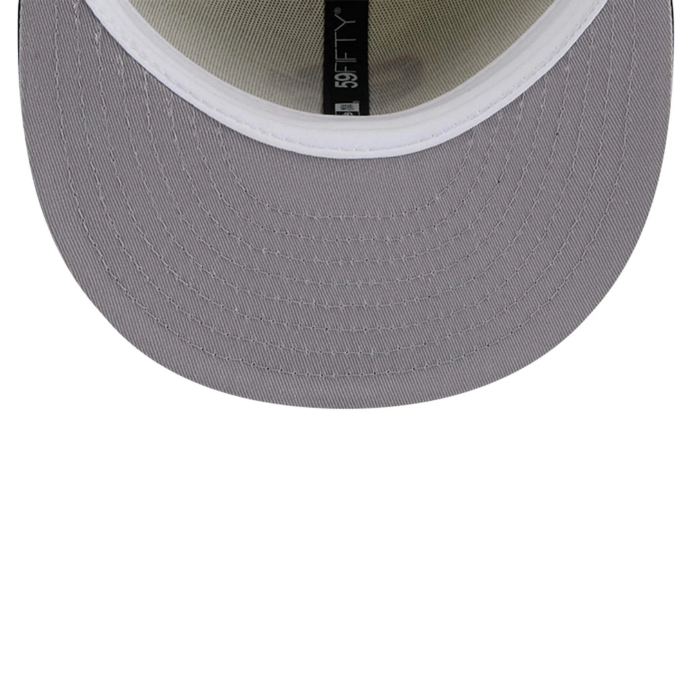 Men's New Era White San Francisco Giants Cooperstown Collection Chrome 59FIFTY Fitted Hat