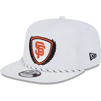 Casquette New Era San Francisco Giants Golfer Tee 9FIFTY Snapback blanche pour homme