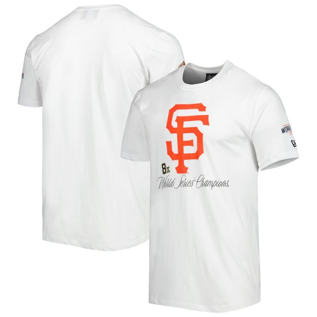 T-shirt New Era pour homme blanc San Francisco Giants Historical Championship