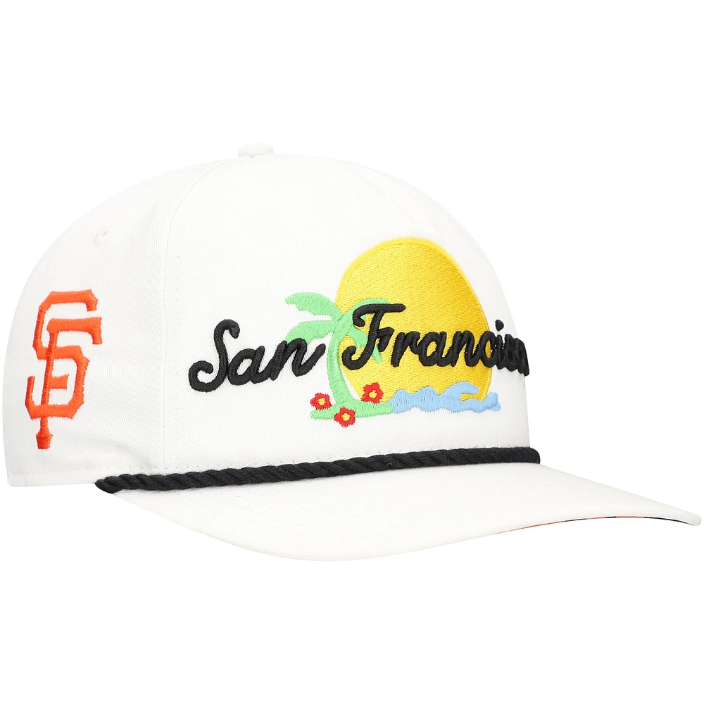 Casquette ajustable San Francisco Giants Paradise Golfer pour homme New Era blanche