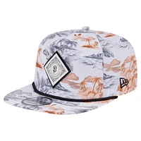 Men's New Era White San Francisco Giants Printed Island Golfer Snapback Hat