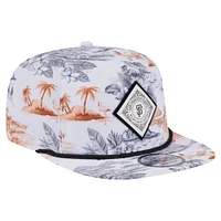 Men's New Era White San Francisco Giants Printed Island Golfer Snapback Hat