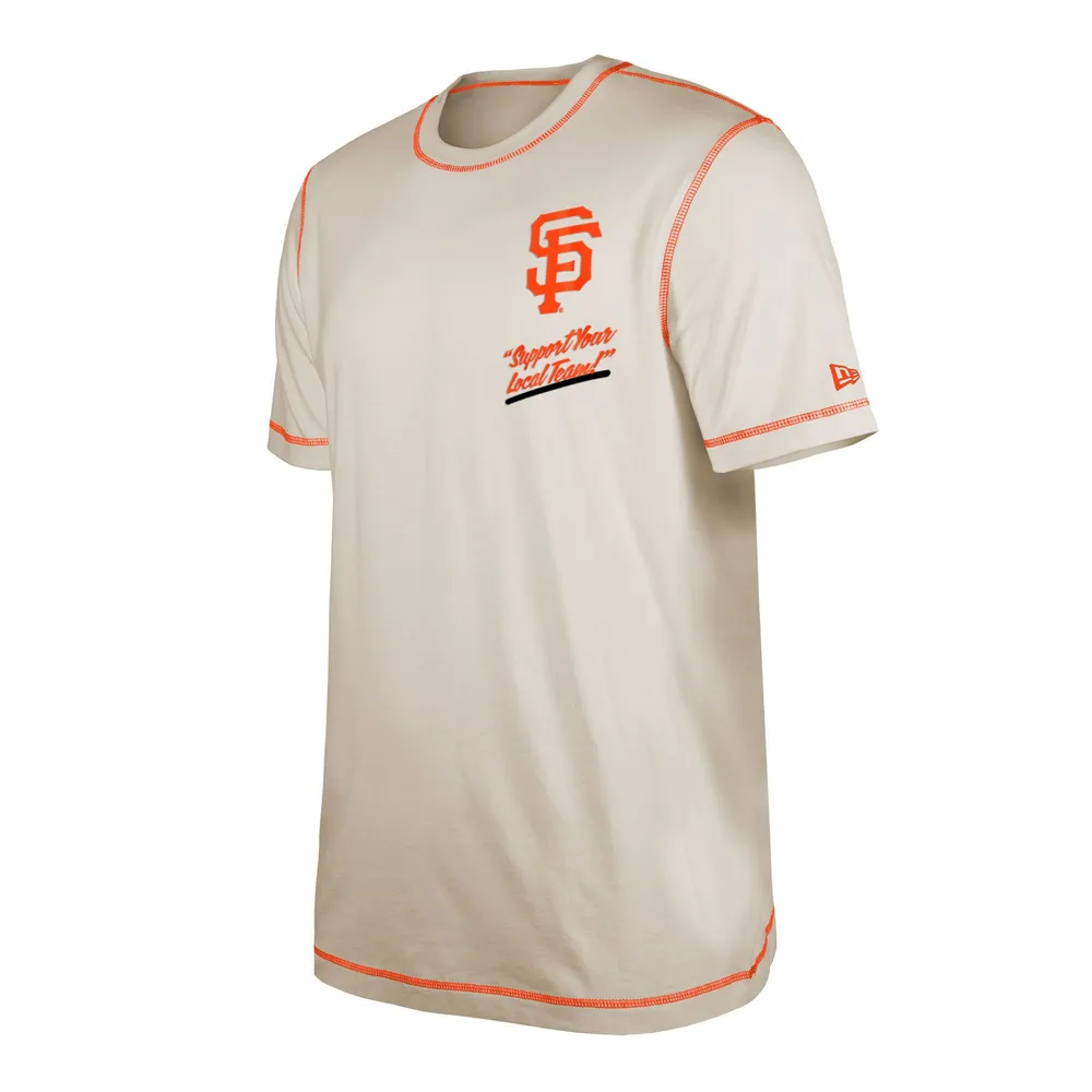 Men's New Era White San Francisco Giants Team Split T-Shirt