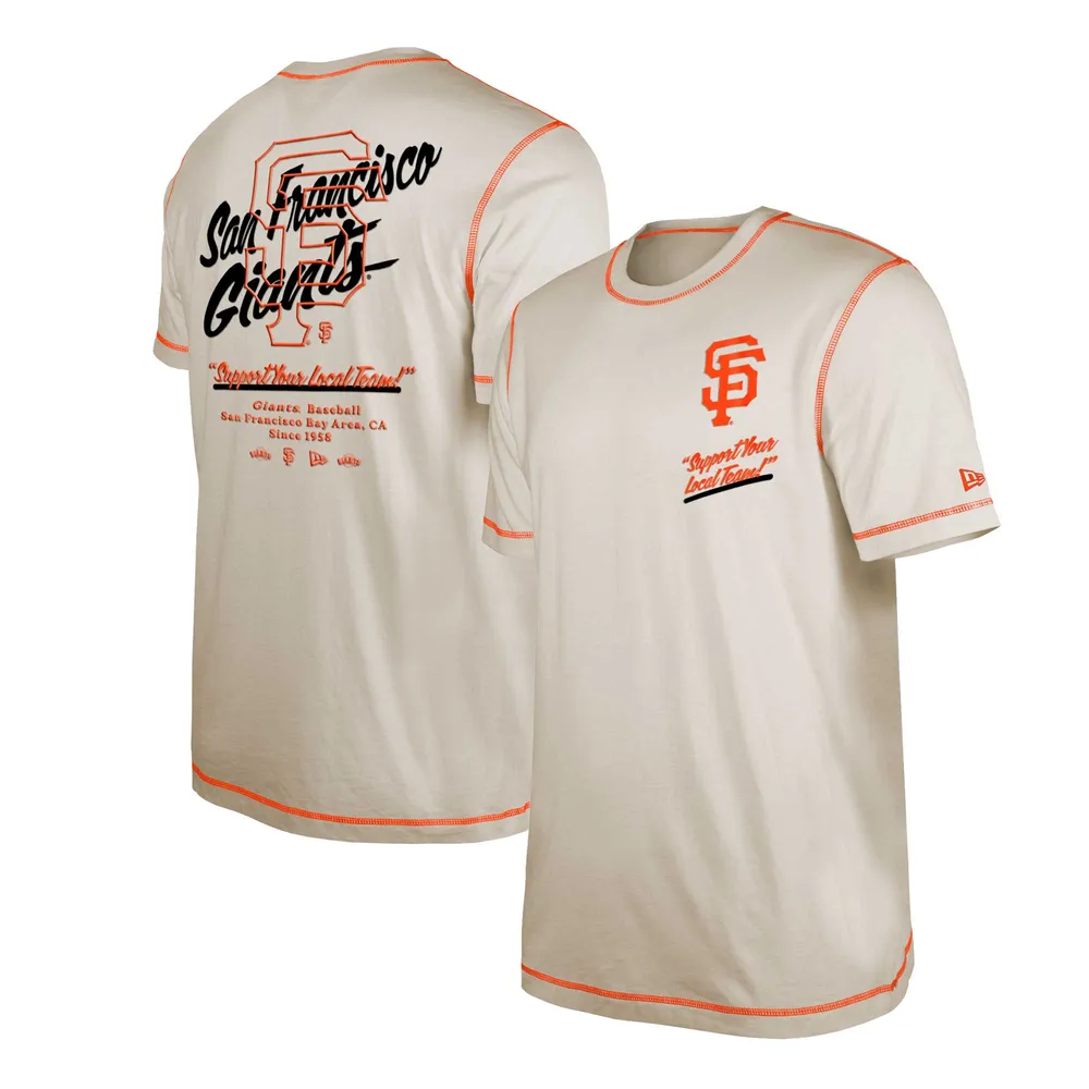 Men's New Era White San Francisco Giants Team Split T-Shirt