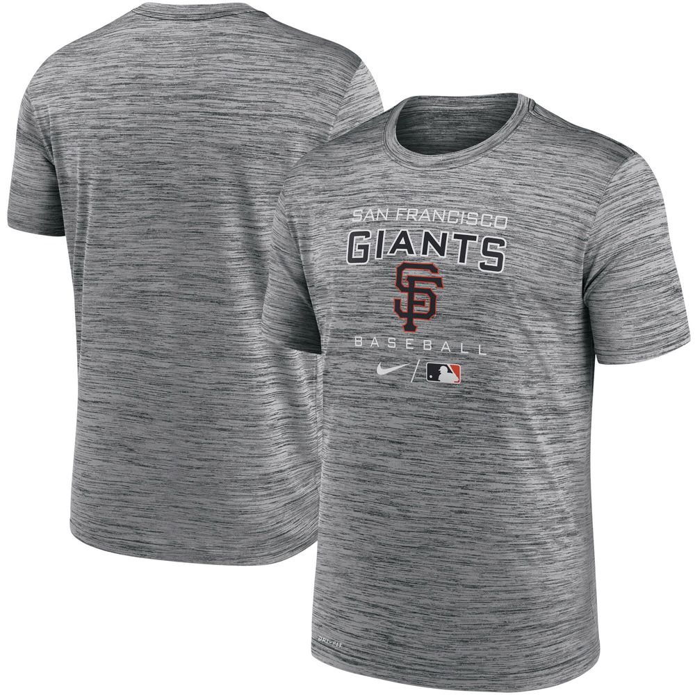 Men's Nike Anthracite San Francisco Giants Authentic Collection Velocity Practice Performance T-Shirt