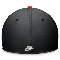 Casquette de performance Rewind Swooshflex Nike pour hommes, noir/orange, San Francisco Giants Cooperstown Collection