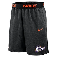 Men's Nike  Black San Francisco Giants 2025 City Connect Authentic Collection Knit Shorts