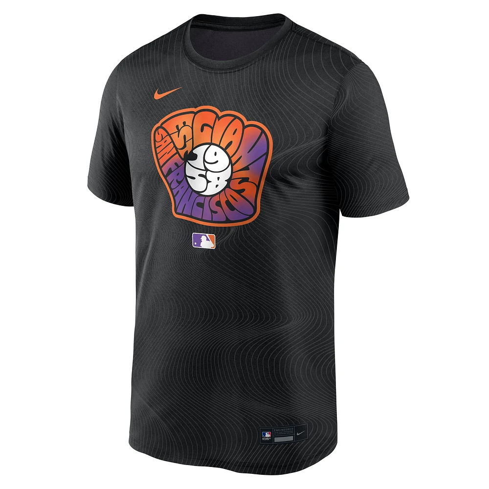 Men's Nike  Black San Francisco Giants 2025 City Connect Authentic Collection Legend Performance T-Shirt