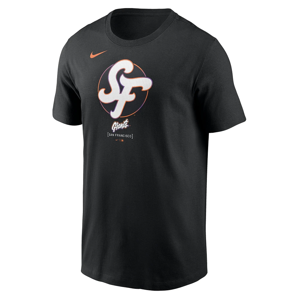 Men's Nike Black San Francisco Giants 2025 City Connect Large Logo T-Shirt