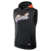 Sweat à capuche sans manches Nike City Connect Performance 2025 des Giants de San Francisco pour homme, noir