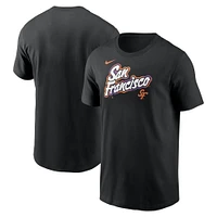T-shirt Nike noir pour homme avec logo City Connect des Giants de San Francisco 2025