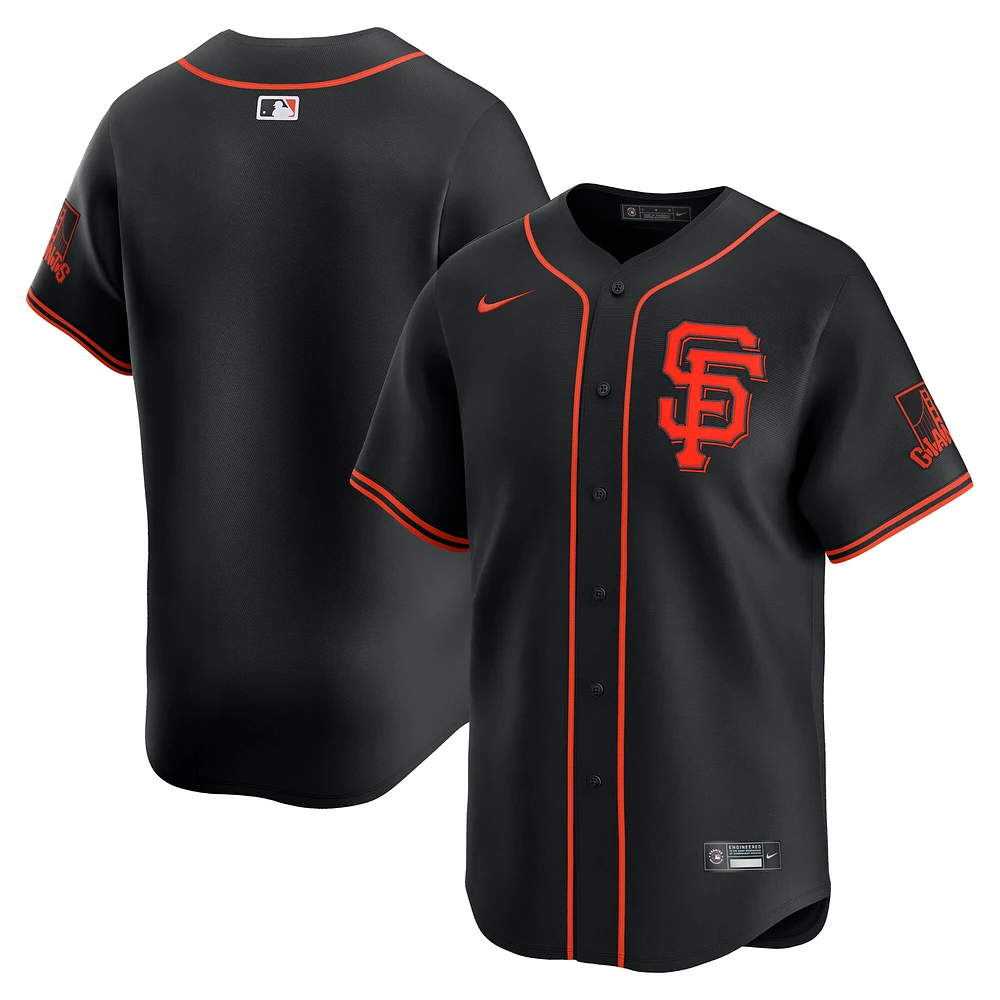 Men's Nike Black San Francisco Giants Alternate Limited Jersey