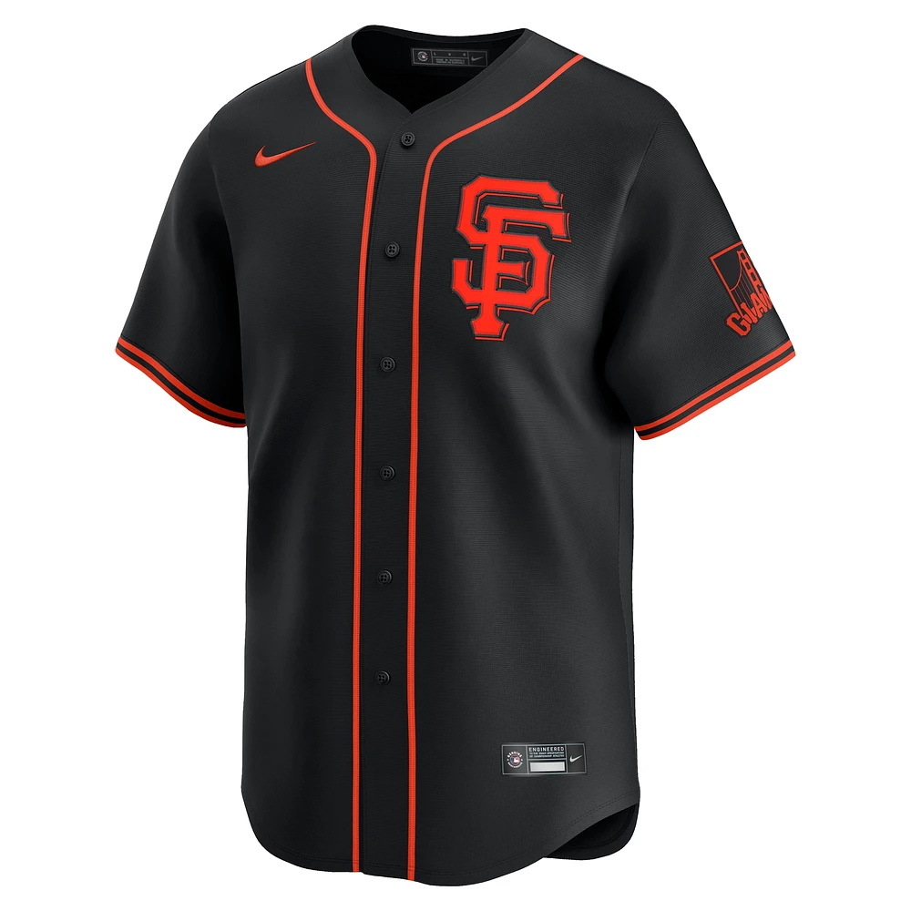 Men's Nike Black San Francisco Giants Alternate Limited Jersey
