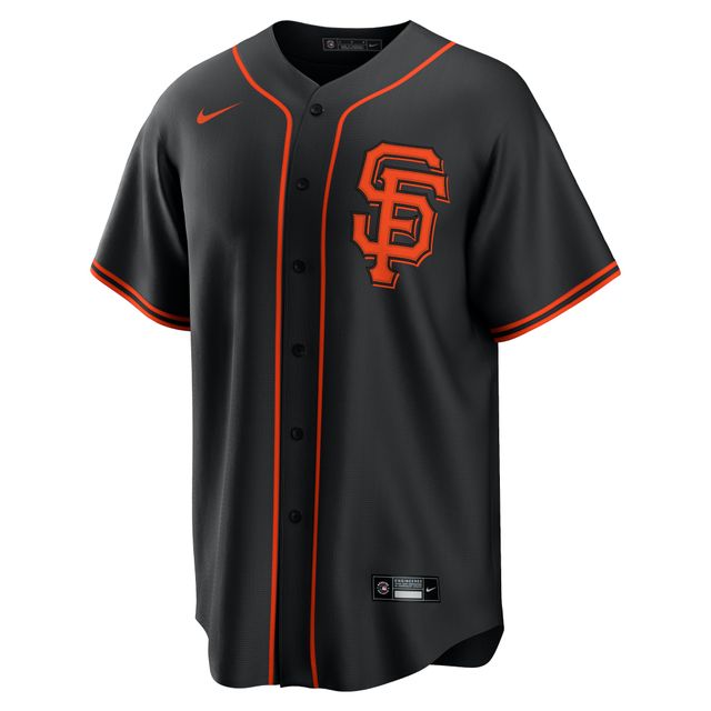 Men's Nike Gray San Francisco Giants Road Replica Team Jersey