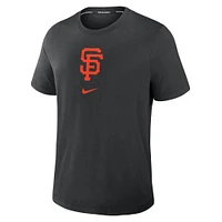 Men's Nike Black San Francisco Giants Authentic Collection Early Work Tri-Blend Performance T-Shirt
