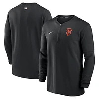 Men's Nike Black San Francisco Giants Authentic Collection Game Time Performance Quarter-Zip Top