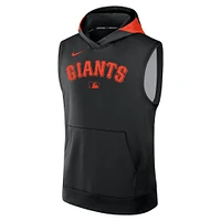 Men's Nike Black San Francisco Giants Authentic Collection Performance Sleeveless Pullover Hoodie
