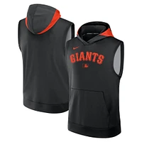 Men's Nike Black San Francisco Giants Authentic Collection Performance Sleeveless Pullover Hoodie