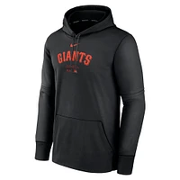 Sweat à capuche Nike noir San Francisco Giants Authentic Collection Practice Performance pour homme