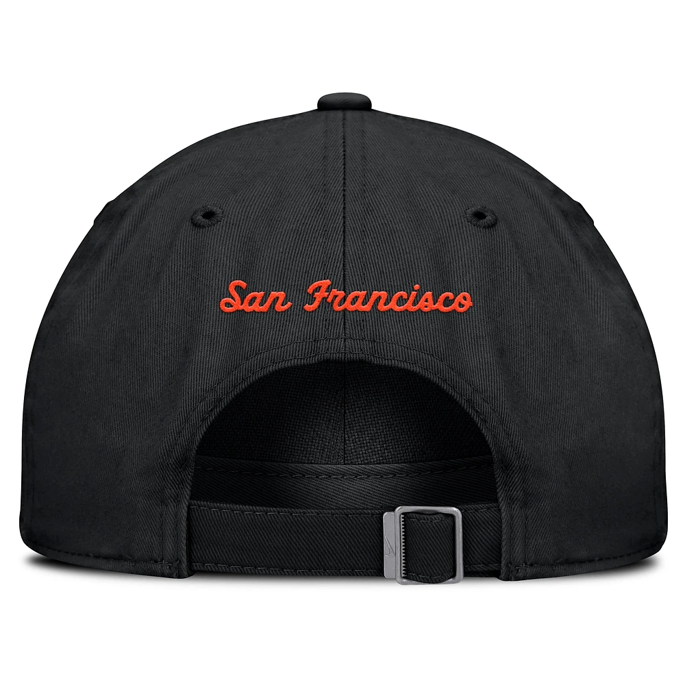 Men's Nike Black San Francisco Giants Club Adjustable Hat