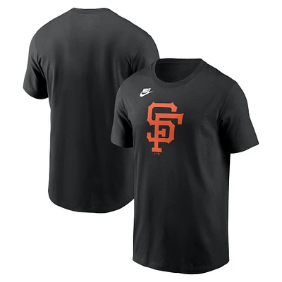 Men's Nike Black San Francisco Giants Cooperstown Collection Team Logo T-Shirt