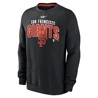 Men's Nike  Black San Francisco Giants Cooperstown Collection Team Shout Out Pullover Sweatshirt