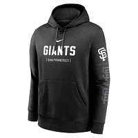 Men's Nike Black San Francisco Giants Fashion Club Pullover Hoodie