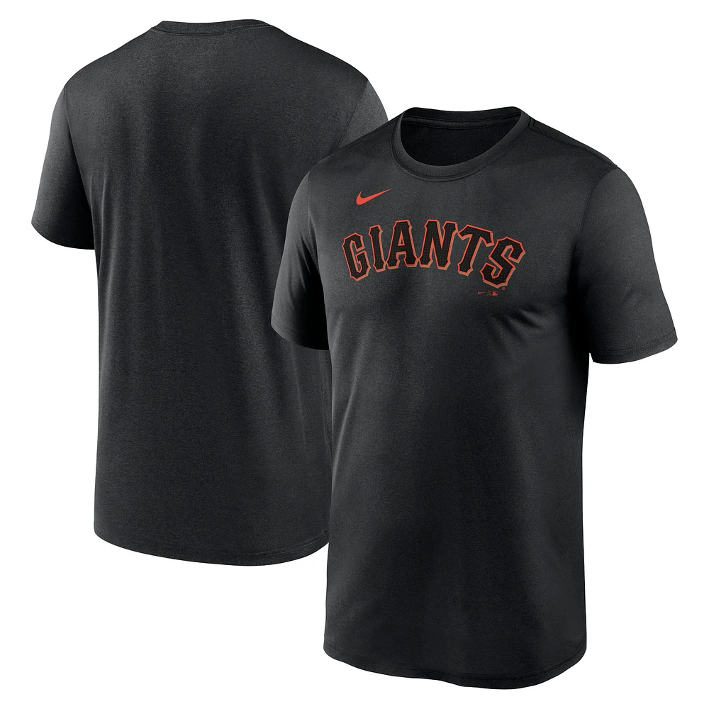 Men's Nike Black San Francisco Giants Legend Fuse Wordmark T-Shirt