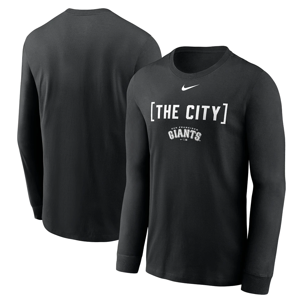 Men's Nike Black San Francisco Giants Local Nickname Long Sleeve T-Shirt