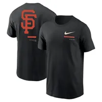 T-shirt à épaules dénudées Nike Giants de San Francisco pour homme, noir