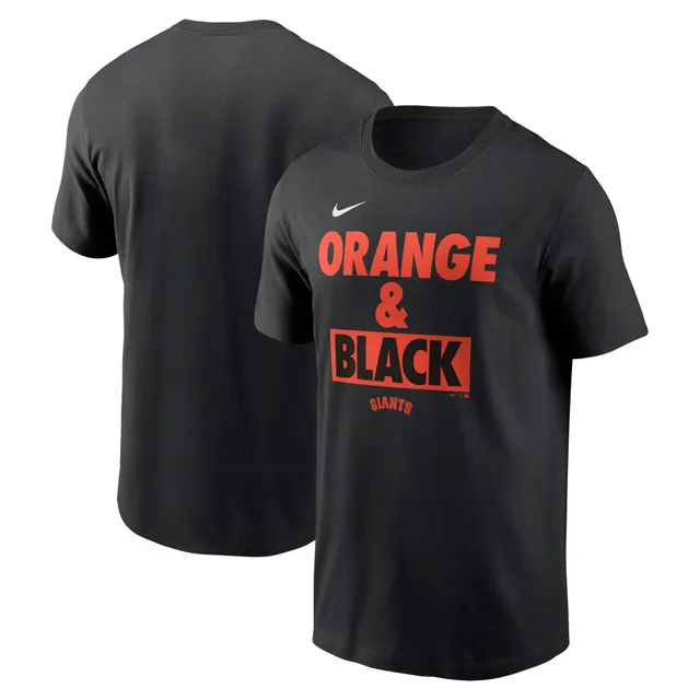 Fanatics Men's Orange San Francisco Giants Official Logo T-Shirt