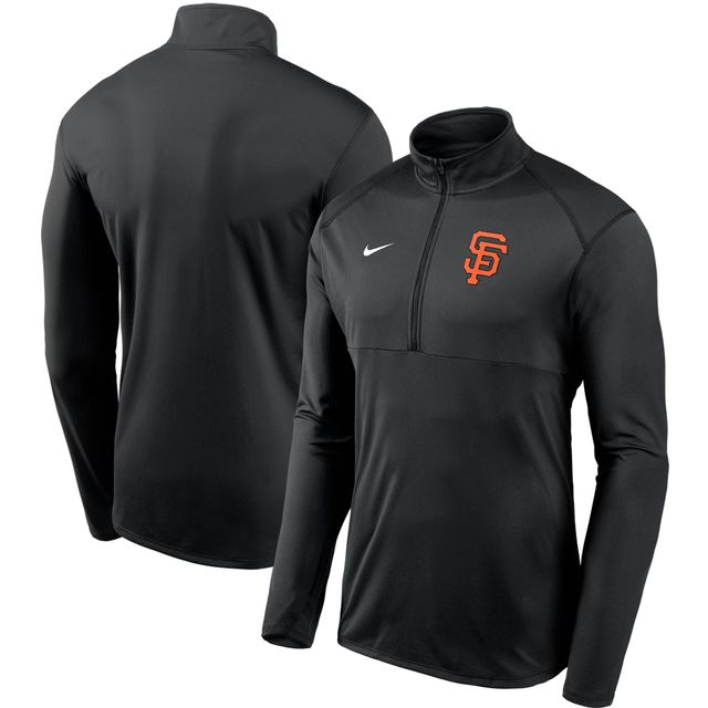 Veste à enfiler demi-glissière Nike pour homme San Francisco Giants Team Logo Element Performance - Noir