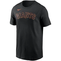 T-shirt Nike noir avec logo de l'équipe des Giants San Francisco pour homme