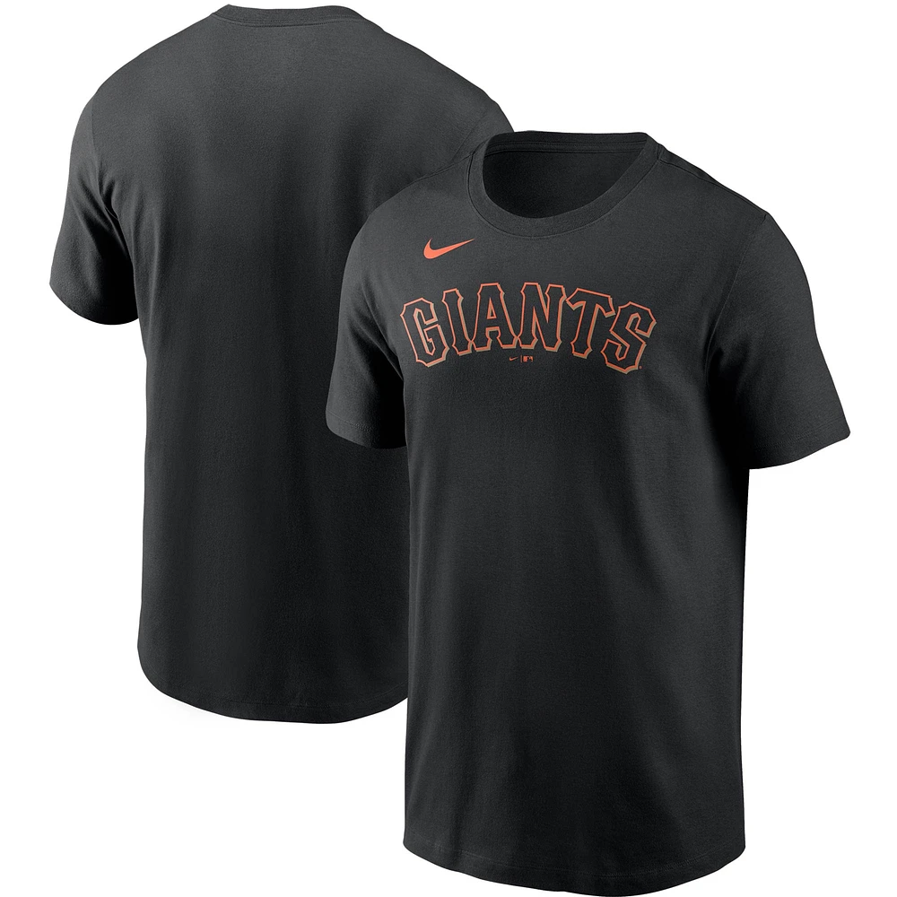 T-shirt Nike noir avec logo de l'équipe des Giants San Francisco pour homme