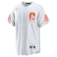 Maillot de joueur réplique Nike Brandon Crawford pour hommes, blanc, San Francisco Giants City Connect