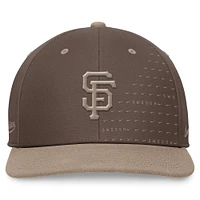 Casquette Snapback Nike Marron San Francisco Giants Statement Ironstone Pro Performance pour homme