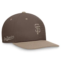 Casquette Snapback Nike Marron San Francisco Giants Statement Ironstone Pro Performance pour homme